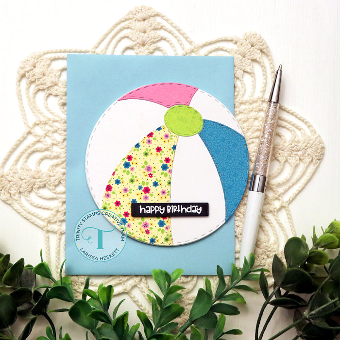 Beach Ball Circle Card Add-on Die Set