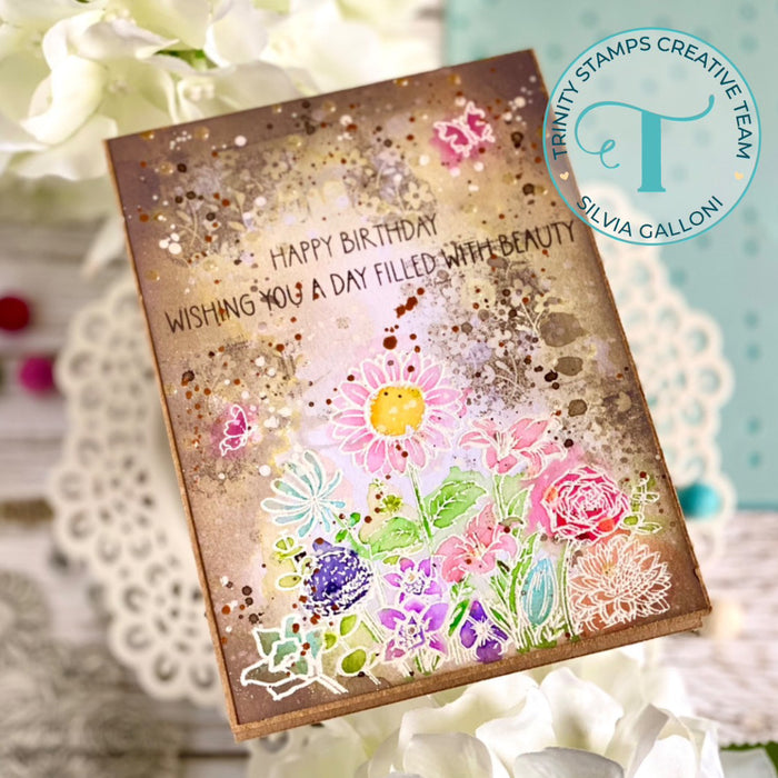 Wildflower Garden 4x4 Stamp Set