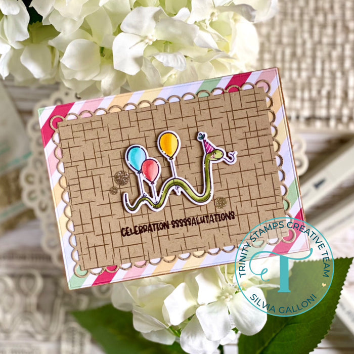 Party Snake - 3x3 Stamp & Die Bundle