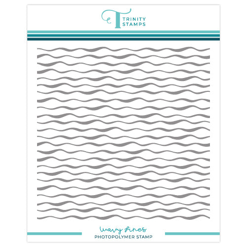 Wavy Lines Background Stamp