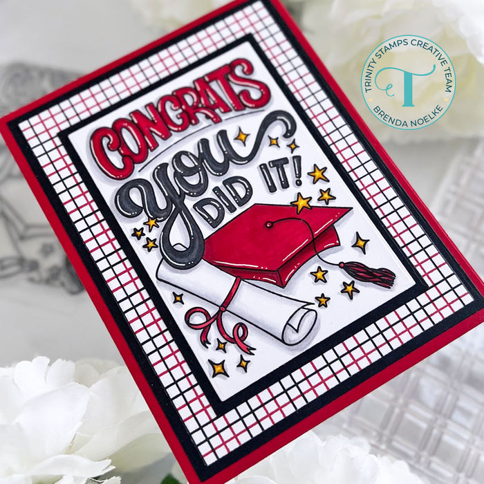 You Did It, Grad 3x4 Stamp Set