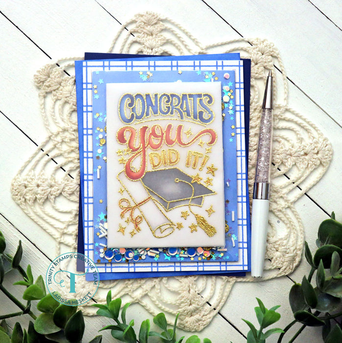 You Did It, Grad 3x4 Stamp Set