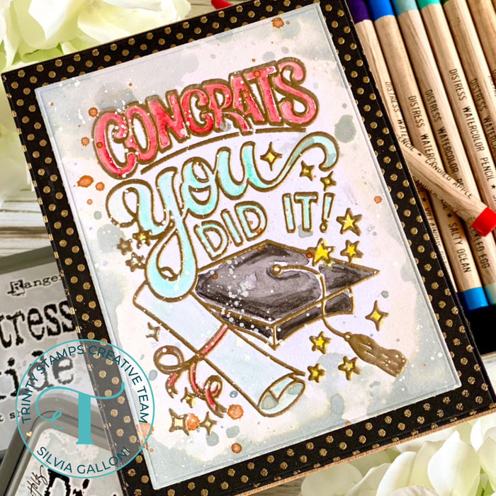 You Did It, Grad 3x4 Stamp Set