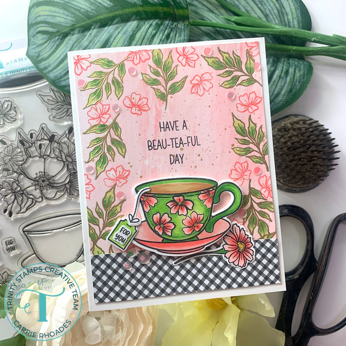 Teacup Blooms - 4x6 Stamp Set