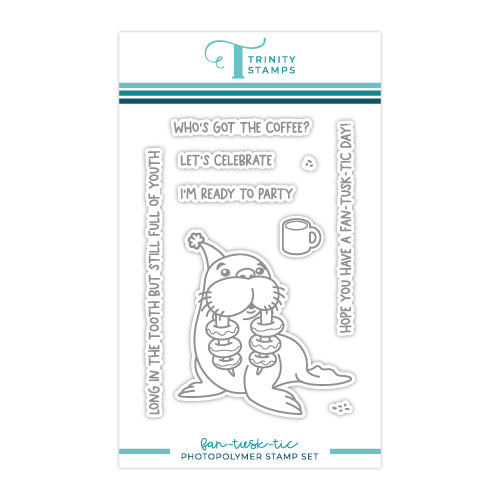 Fan-tusk-tic - 3x4 Stamp Set