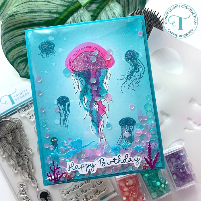 Jellyfish Wish 6x6 Coordinating Stencil