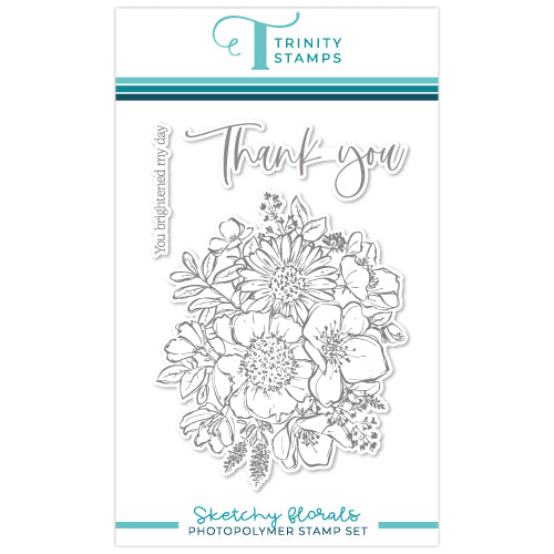 Sketchy Florals 4x6 Stamp Set