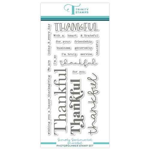 Simply Sentimental - Thankful 4x8 Stamp Set