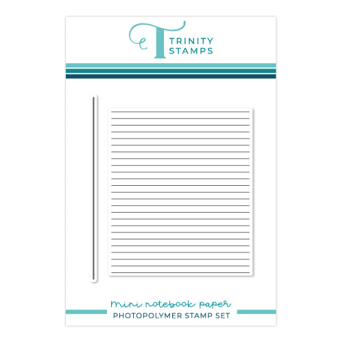 Mini Notebook Paper 4x4 Stamp Set