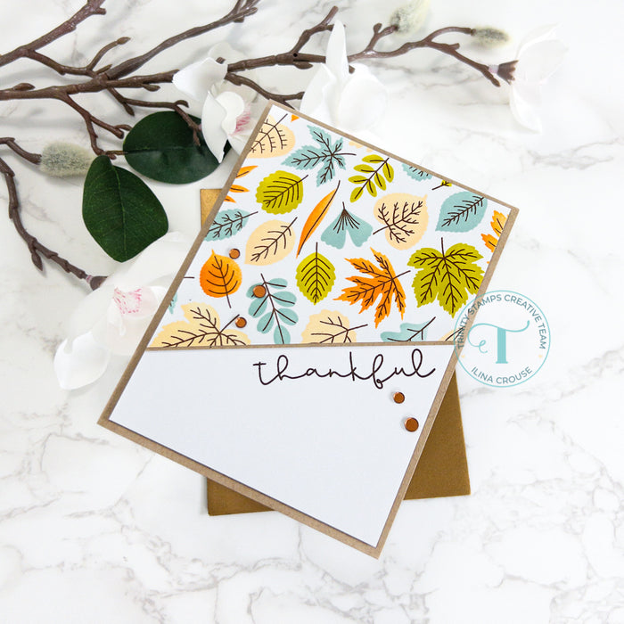 Simply Sentimental - Thankful 4x8 Stamp Set