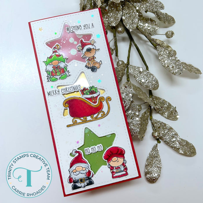North Pole Gnomes 4x6 Stamp Set