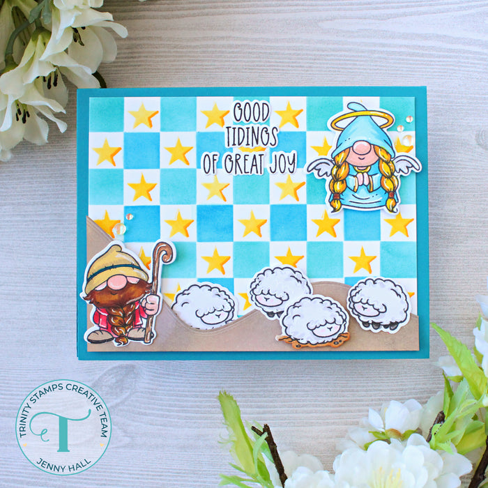 Good Tidings 4x4 Stamp Set