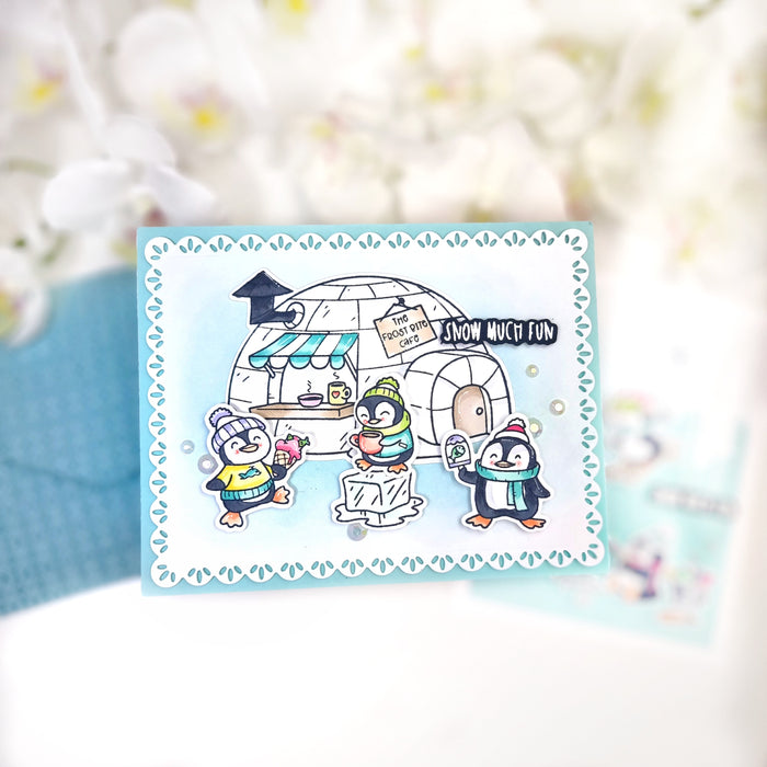 Frost Bite Cafe 4x8 Stamp Set
