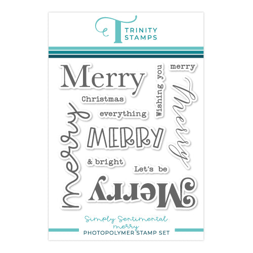 Simply Sentimental - Merry 4x4 Stamp Set