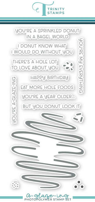 A-GLAZE-ing 4x8 Stamp Set