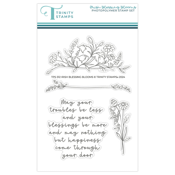 Irish Blessing Blooms 4x6 Stamp Set