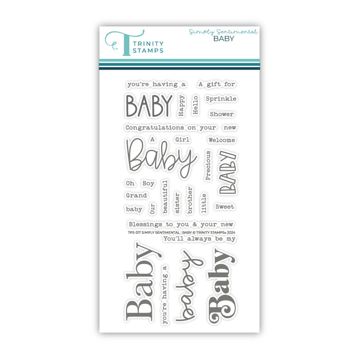 Simply Sentimental - Baby 4x8 Stamp Set