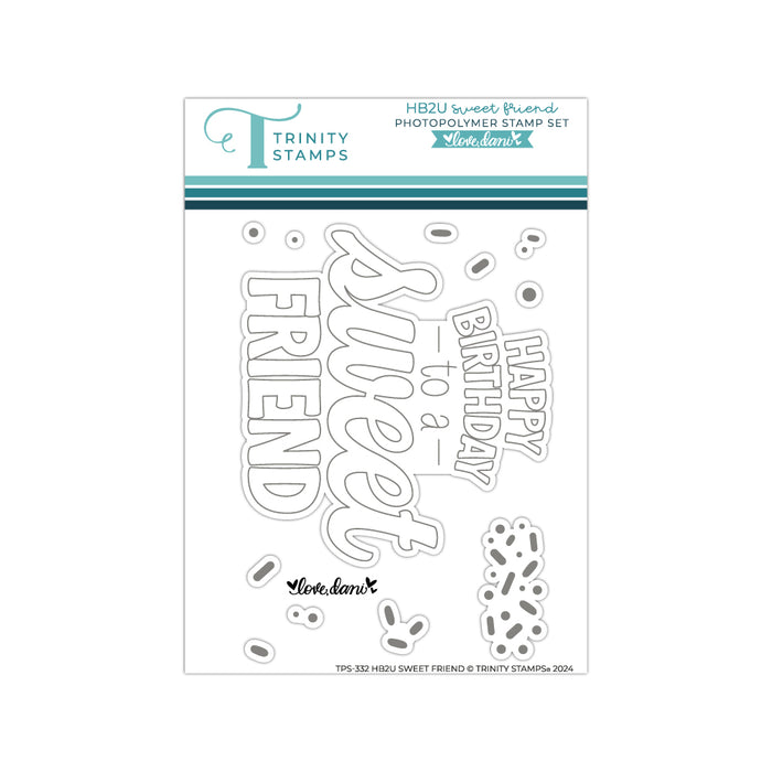 HB2U Sweet Friend 3x4 Stamp Set - Love Dani Collection