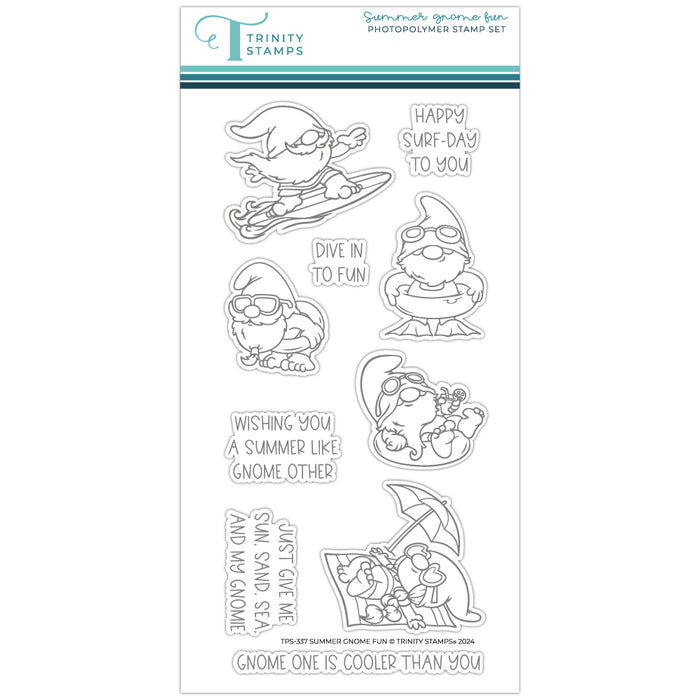 Summer Gnome Fun 4x8 Stamp Set