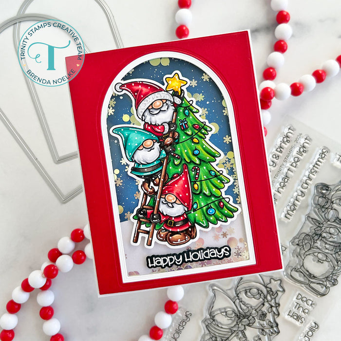 Arch-Shaped A-7 Card with  Nesting Arch Layers Die Set