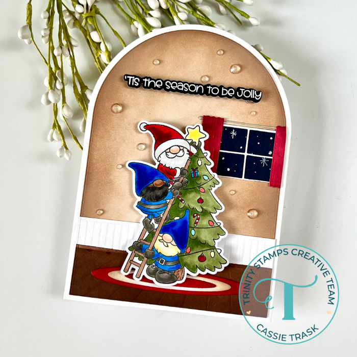 Arch-Shaped A-7 Card with  Nesting Arch Layers Die Set