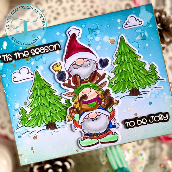 Holiday Gnome Stacks Coordinating Die Set
