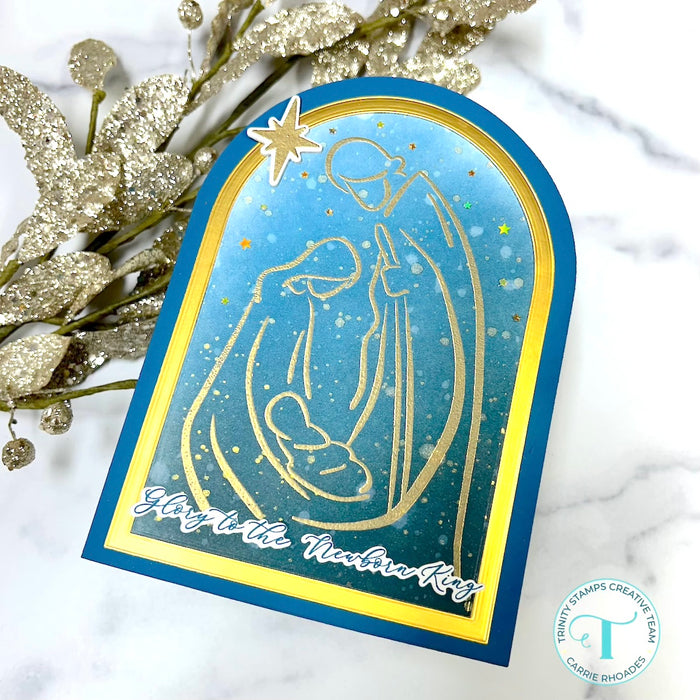 Arch-Shaped A-7 Card with  Nesting Arch Layers Die Set
