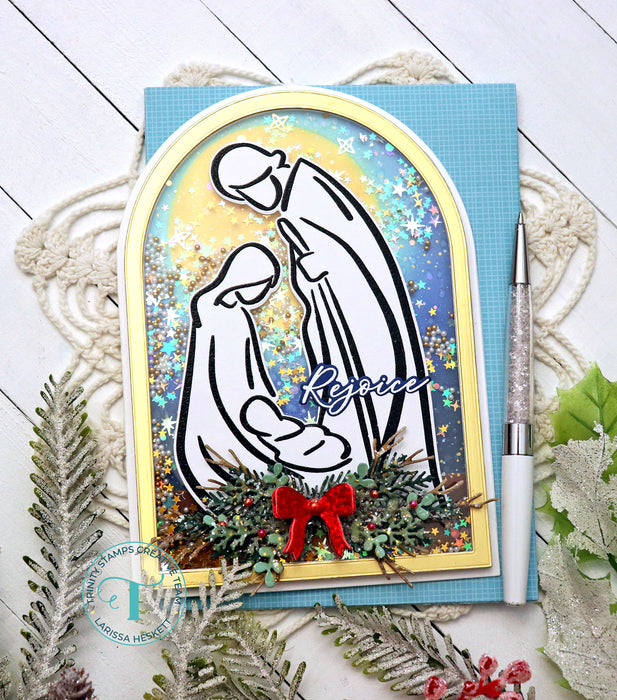 Arch-Shaped A-7 Card with  Nesting Arch Layers Die Set
