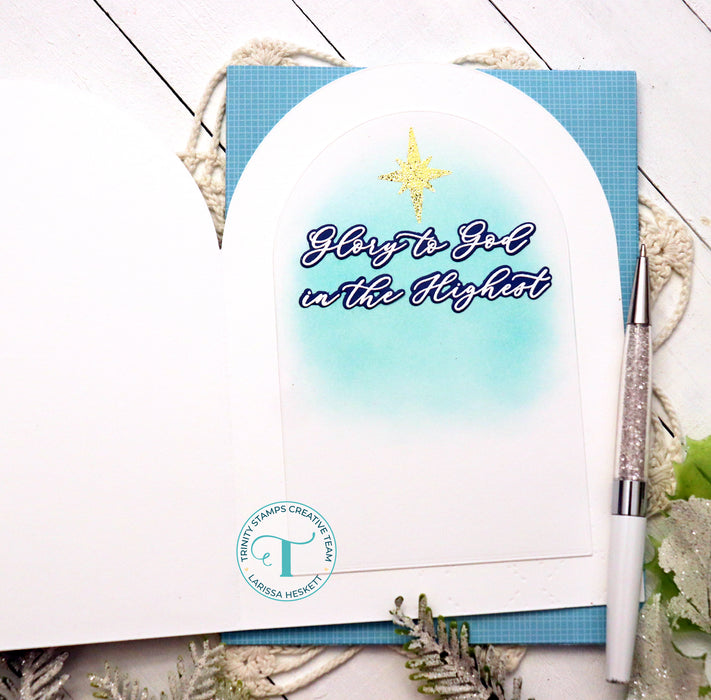 Arch-Shaped A-7 Card with  Nesting Arch Layers Die Set