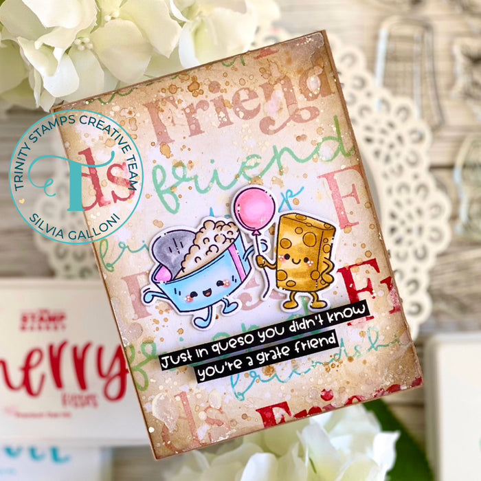 Extra Cheese 6x8 Stamp Set