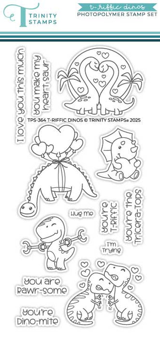 T-riffic Dinos 4x8 Stamp Set