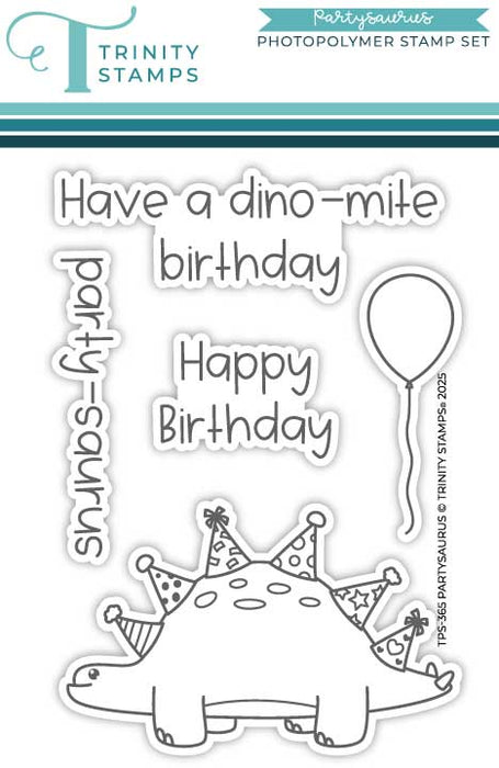 Partysaurus 3x4 Stamp Set