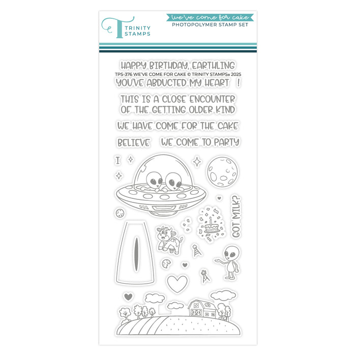 We’ve Come For Cake 4x8 Stamp Set