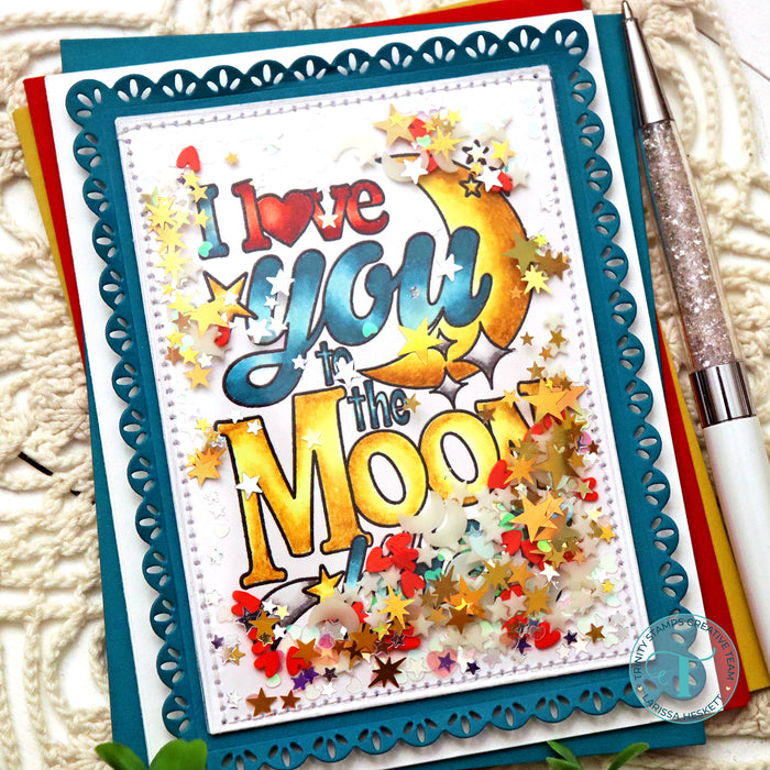 Love you to the Moon 3x4 Stamp - Love, Dani Collection