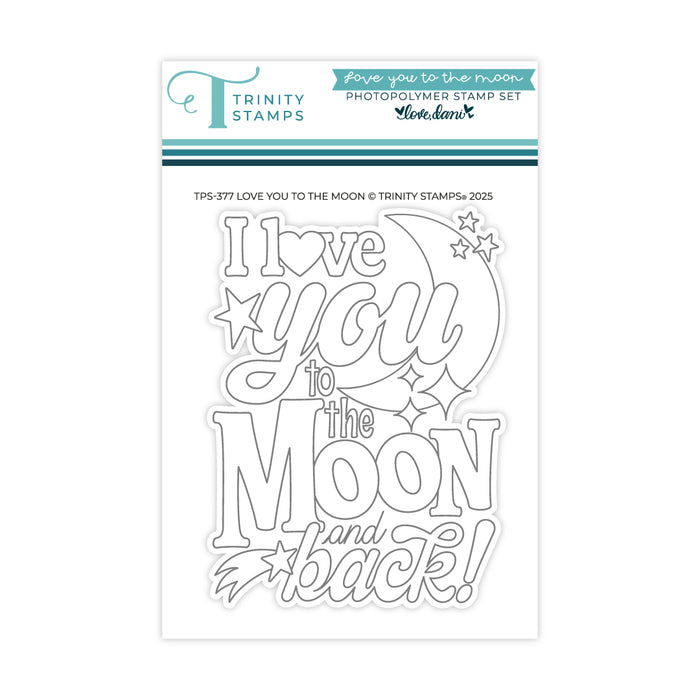Love you to the Moon 3x4 Stamp - Love, Dani Collection