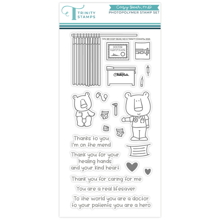 Cozy Bear, MD 4x8 Stamp Set