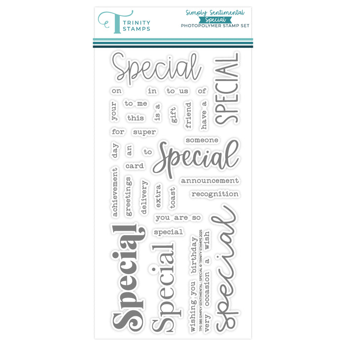 Simply Sentimental - Special 4x8 Stamp Set