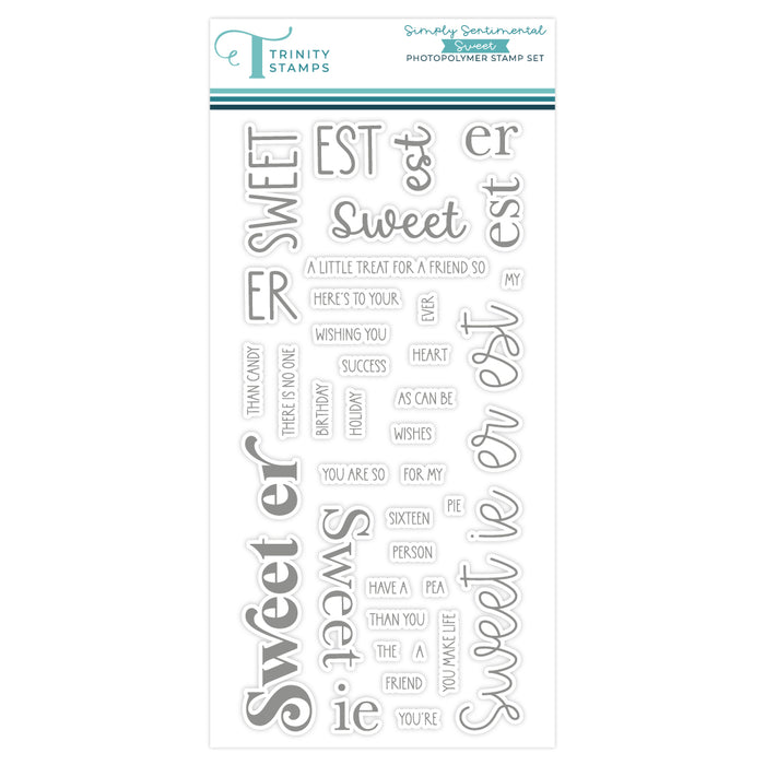 Simply Sentimental - Sweet 4x8 Stamp Set
