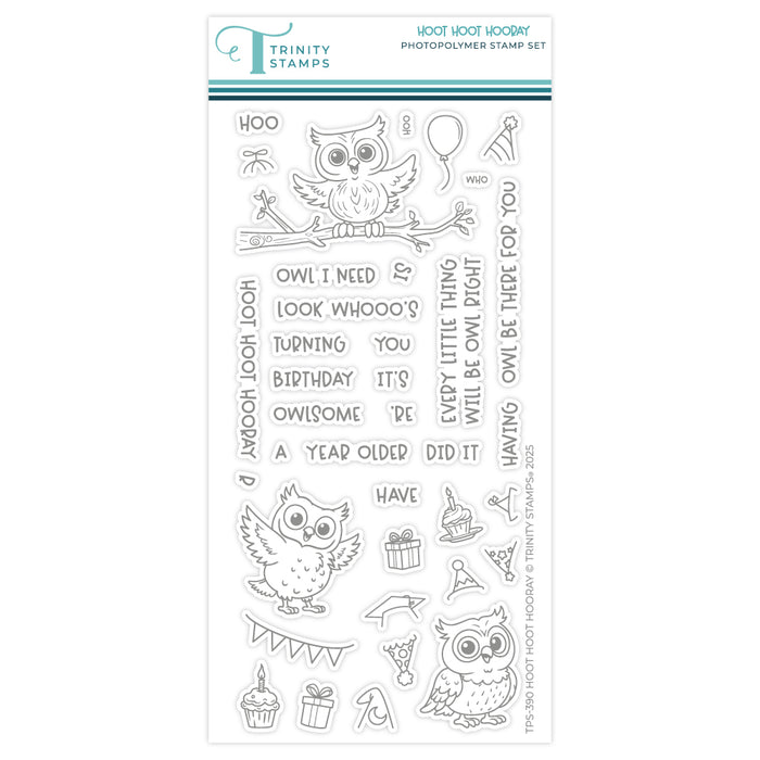 Hoot Hoot Hooray 4x8 Stamp Set