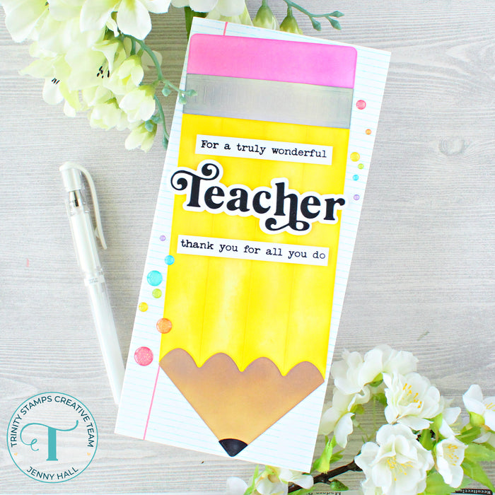 Simply Sentimental - Teacher 4x8 Stamp Set