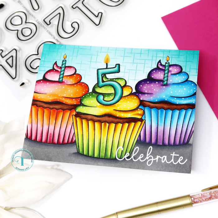 Celebration Cupcake 3x4 Stamp Set