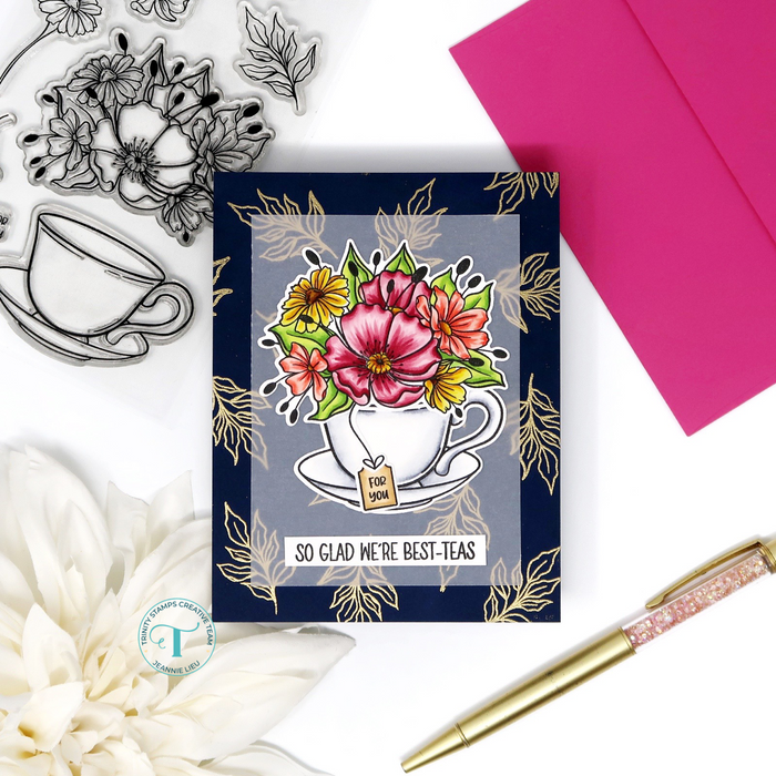 Teacup Blooms - 4x6 Stamp Set