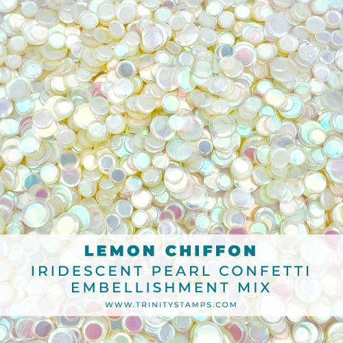 Lemon Chiffon Iridescent Pearl Confetti