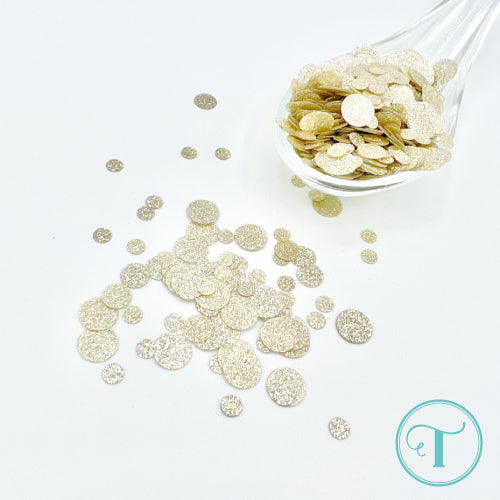 Gold Sparkle Spots Confetti Embellishments