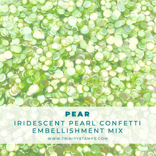 Pear Iridescent Pearl Confetti