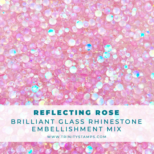 *Last Chance* Reflecting Rose Glass Rhinestones