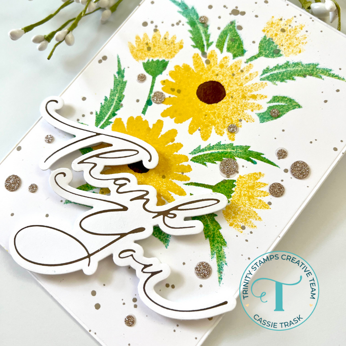 Shimmer Script Thank You Hot Foil Die Set