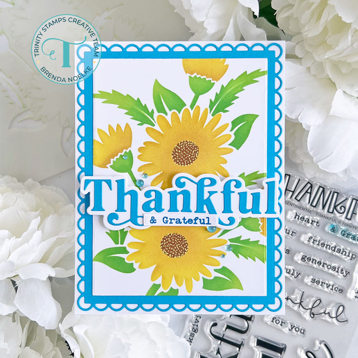 Simple Daisy Bunch 6x6 Layering Stencil Set