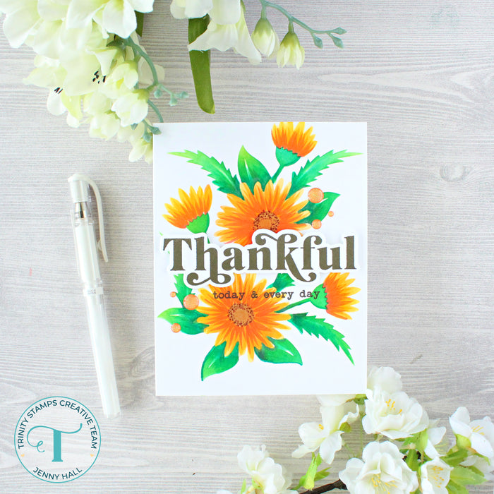 Simply Sentimental - Thankful 4x8 Stamp Set