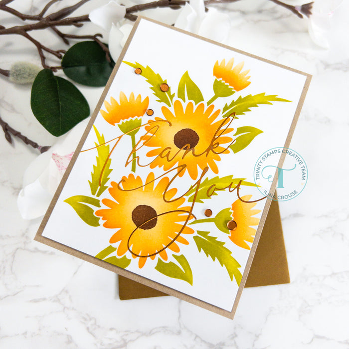 Shimmer Script Thank You Hot Foil Die Set